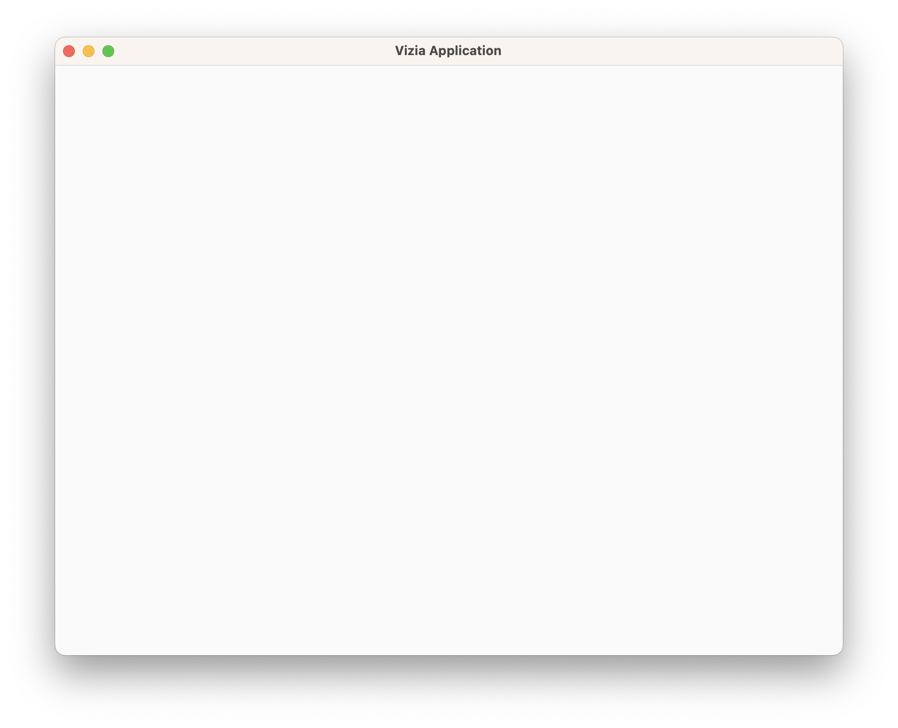 An empty vizia application window