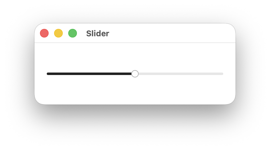 A vizia app showing two buttons and a label
